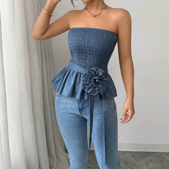 Women Solid Color Simple Commuting Casual Blouse,Minimalist Fashion For Daily - Picture 1 of 5